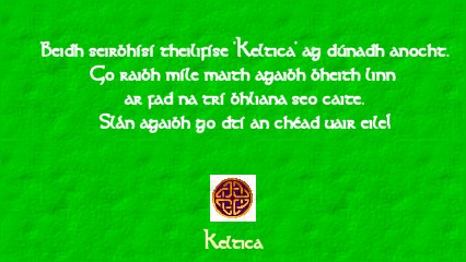 Keltica caption - closing down