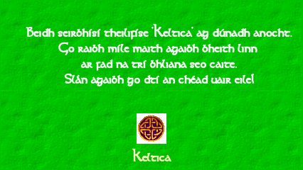 Keltica caption - closing down