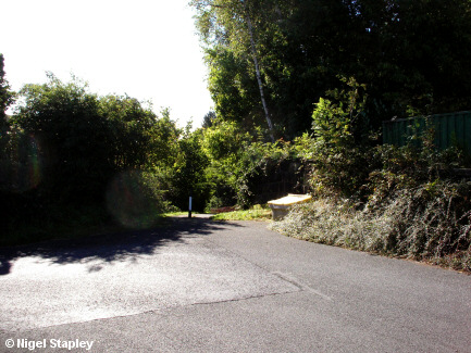 Looking along a road