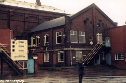 Picture of old industrial office building