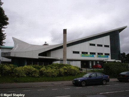 Picture of a public baths with an unusual design
