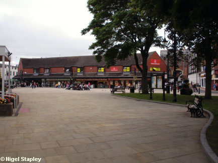 Picture of a square in a town centre