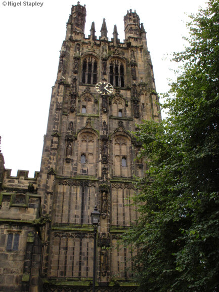 Picture of a 16th century stone church tower