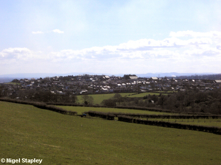Picture of a village seen from a distance