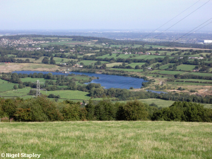 Picture of a lake in the distance