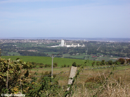 Picture of two towns and a cement works