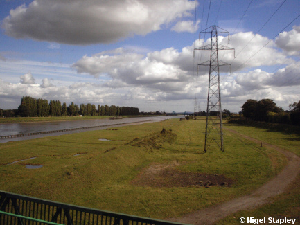 Picture of a broad river channel