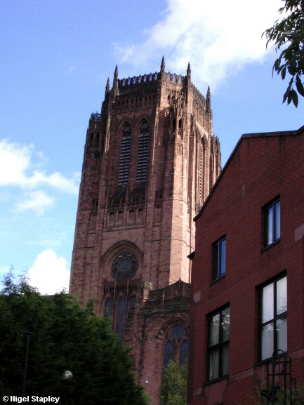 Picture of a stone cathedral belltower