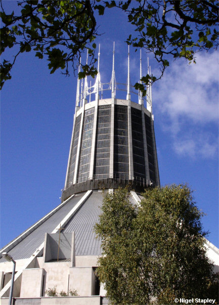 Picture of a concrete cathedral tower
