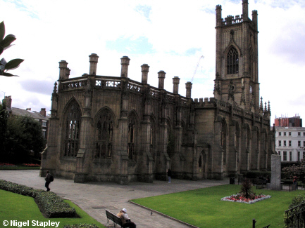 Picture of a bombed-out church