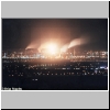 Picture of an oil refinery at night