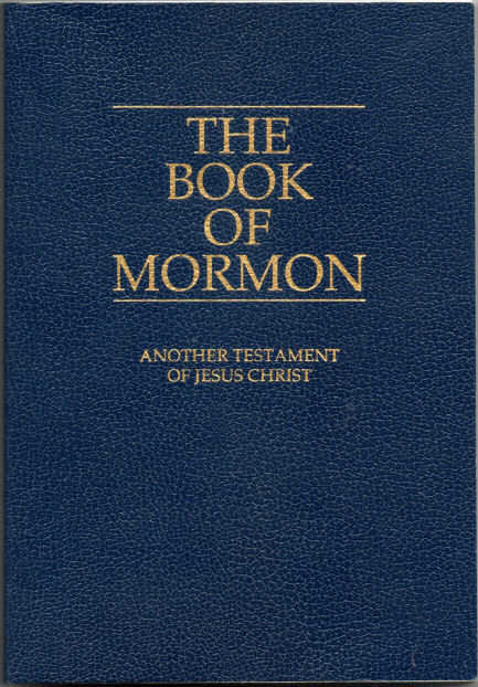 The front cover of The Book Of Mormon