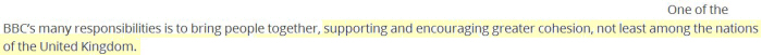 Screenshot of a page from 'Hansard': '...supporting and encouraging greater cohesion, not least among the nations of the United Kingdom'