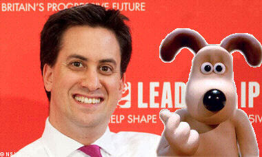 Picture of Ed Milliband with Gromit