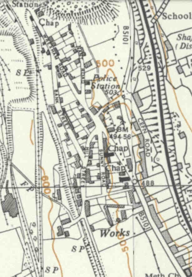 1950s large-scale map