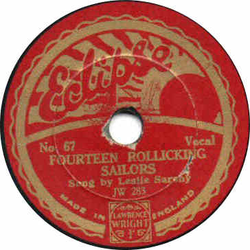 Picture of the label of 'Fourteen Rollicking Sailors' by Leslie Sarony