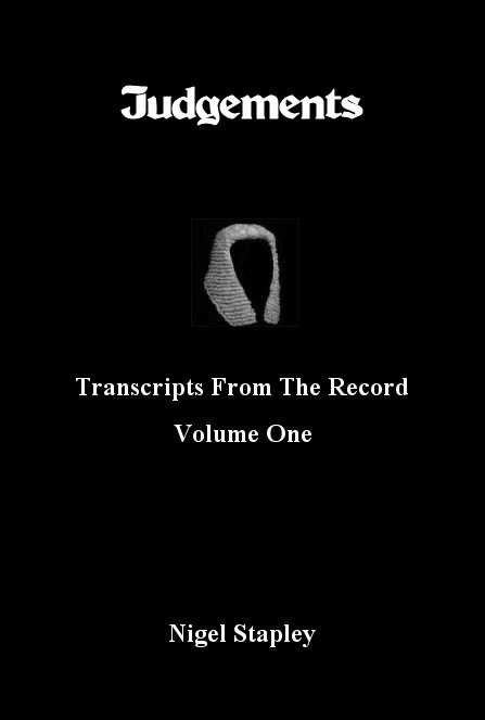 Front cover of 'Judgements Volume One' by Nigel Stapley'