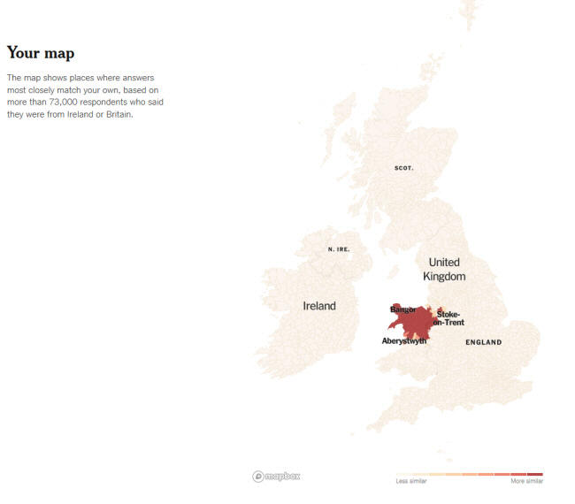 A map showing north Wales highlighted