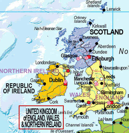 Detail from the previous image, showing 'United Kingdom of England, Wales and Northern Ireland'