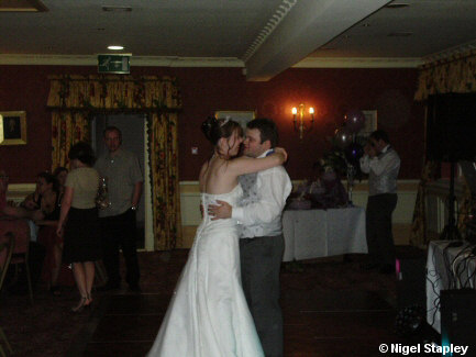 Photo of Aidan and Andrea have the first dance