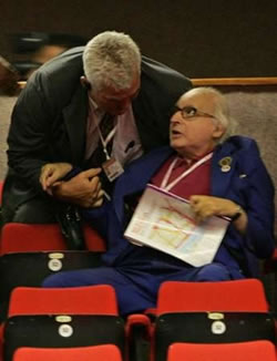 Photo of Walter Wolfgang being dragged from his seat