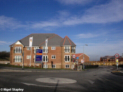 Photograph of a new housing development