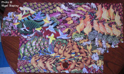 Photo of a picture puzzle with a piece missing