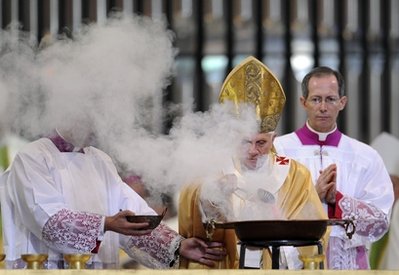 Photo of Pope with incense
