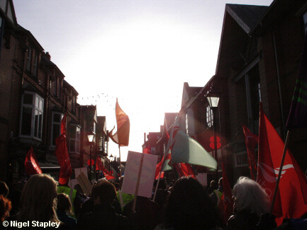 Photo of people on a protest march